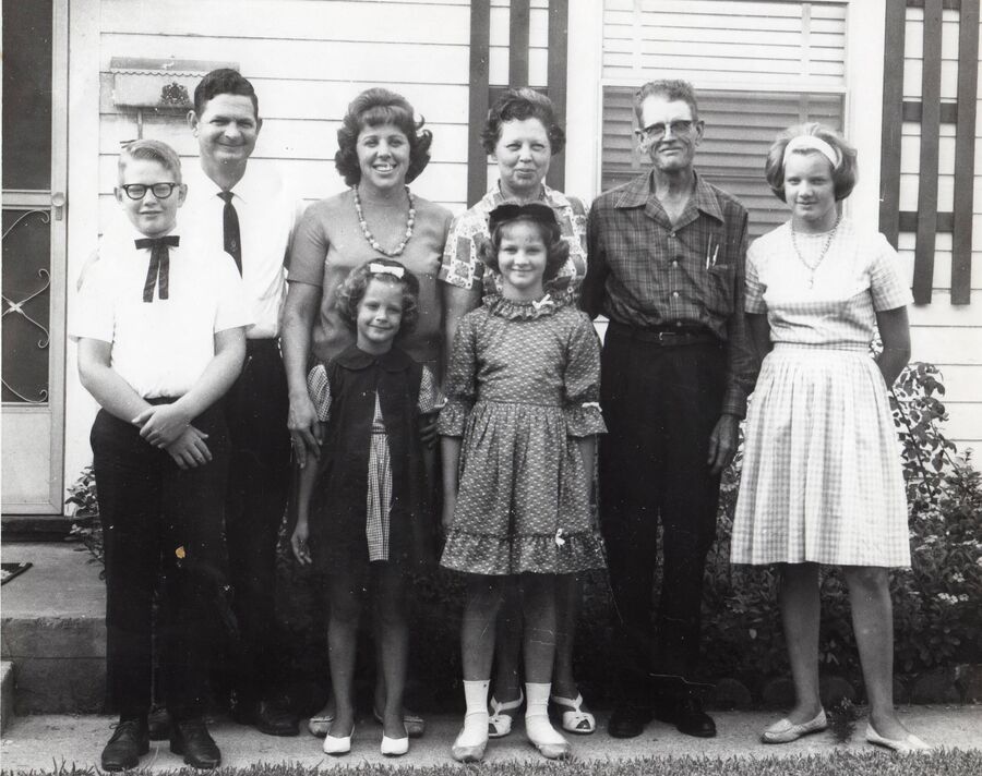 Blankenship Family with Granny and Grandad Altom - · 1970s