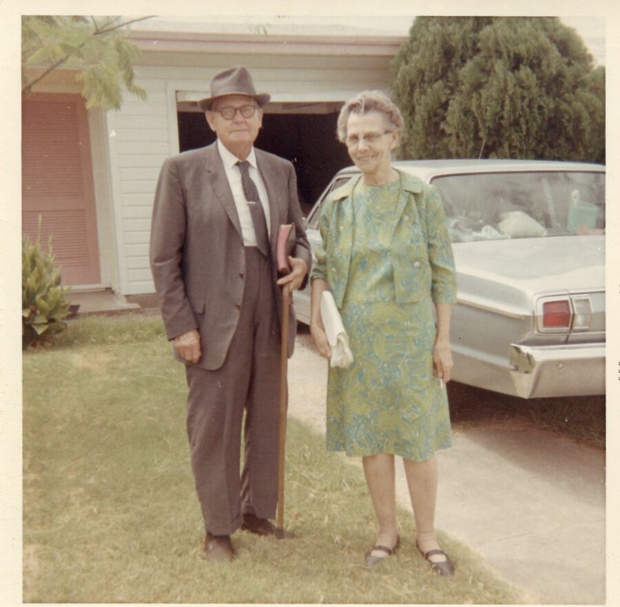 John and Mollie Butler headed to church