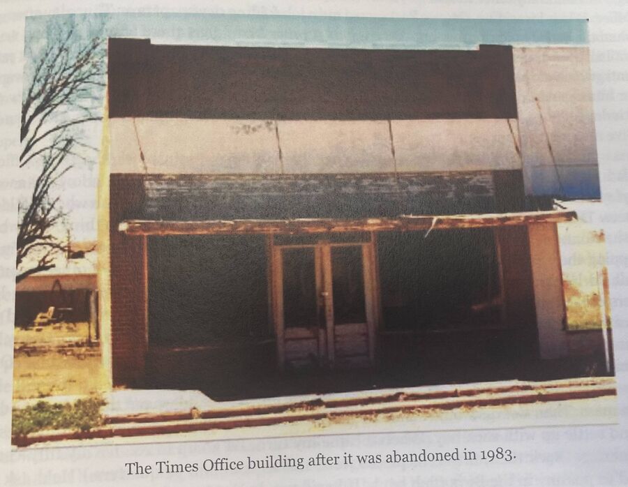 Roscoe Times building after it was abandoned in · 1983