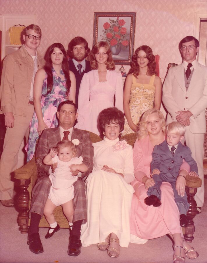 Velpo and Dorothy Blankenship and Family - 25th Anniversary - · 1975