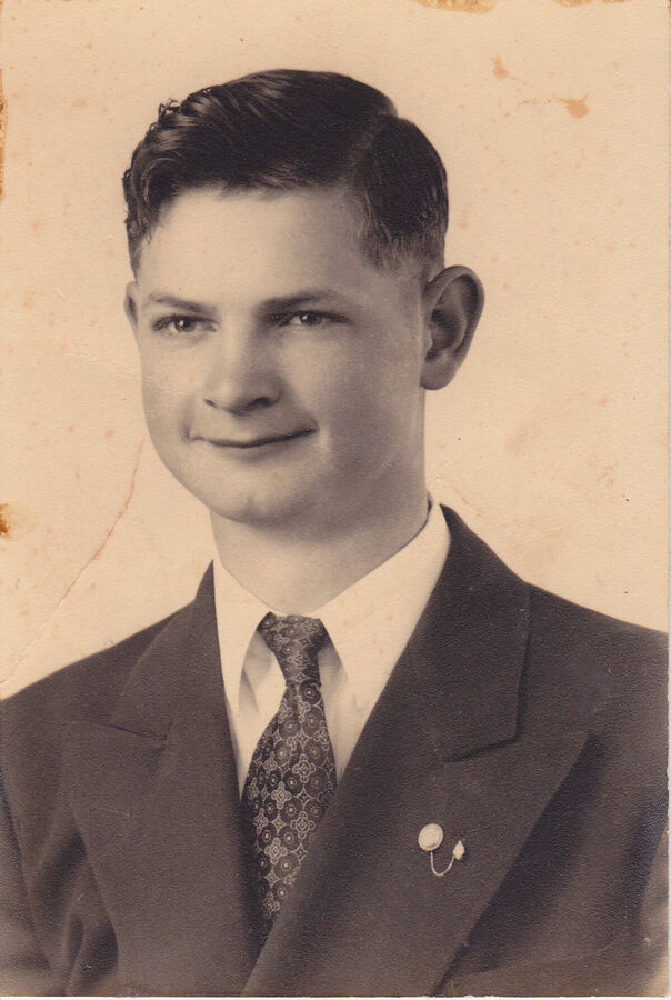 Velpo Blankenship high school graduation in · 1947